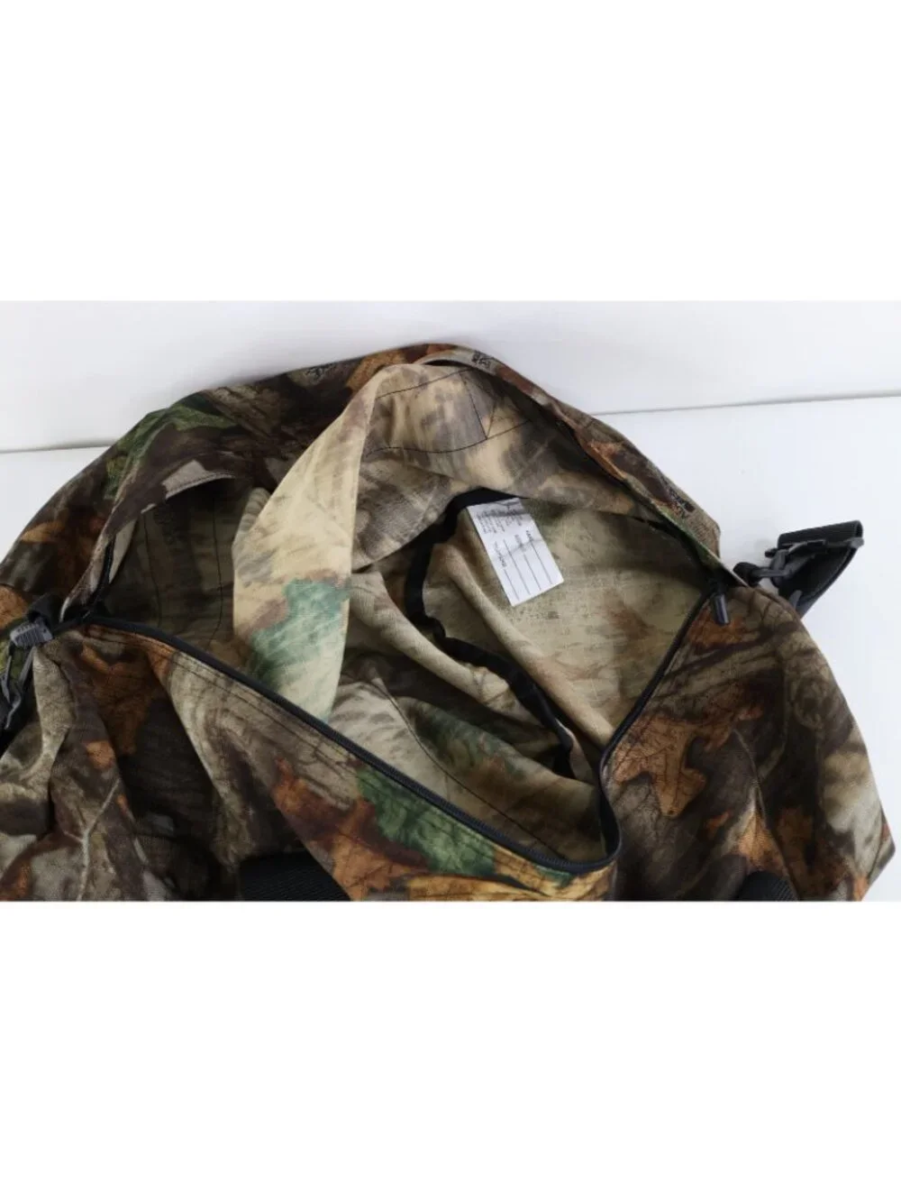 Vtg 90s Y2K Cabelas Ripstop Camouflage Handled Duffel Bag Carry On Ammo Bag